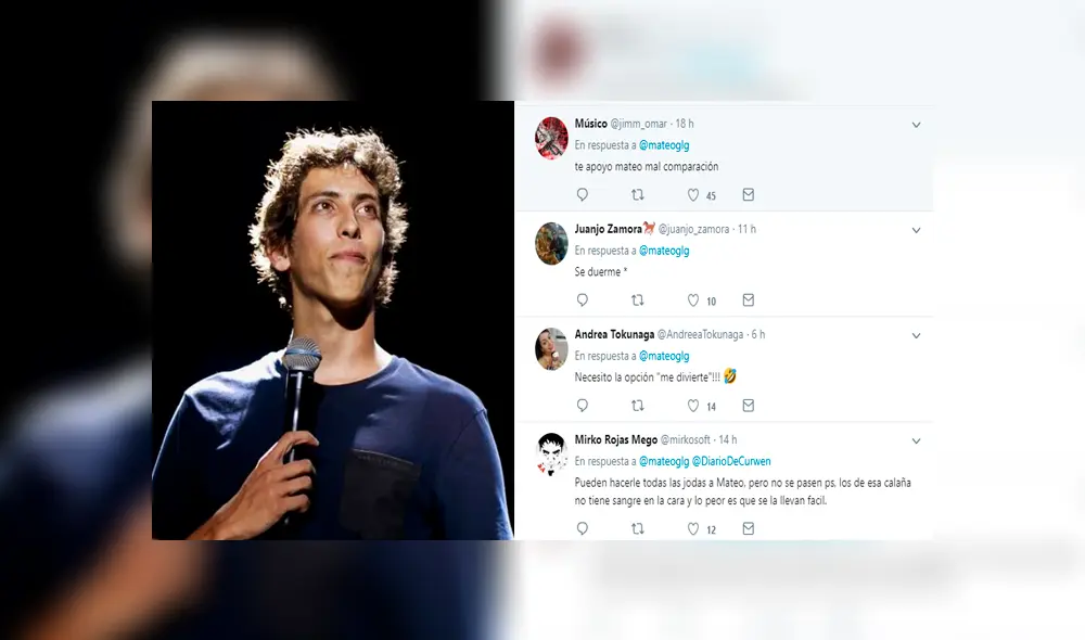 Facebook viral : cómico Mateo Garrido Lecca detesta ser comparado con Yeni Vilcatoma [FOTOS]