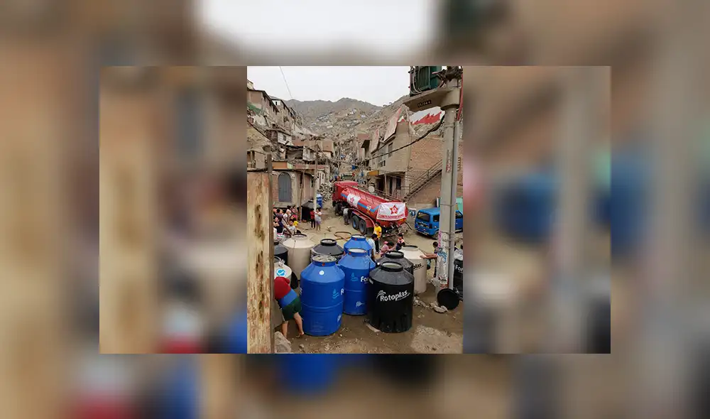 Aniego en S.J.L.: APRA es criticado por llevar cisternas de apoyo con logotipo