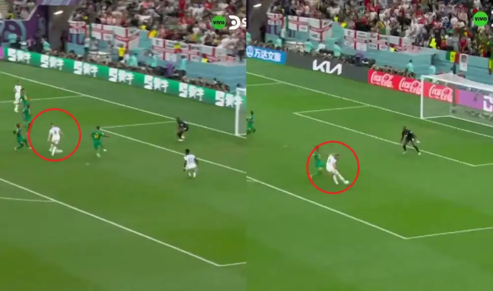 Henderson y Kane le dan la ventaja a Inglaterra sobre el final del primer tiempo. Foto: captura DSports Henderson y Kane le dan la ventaja a Inglaterra sobre el final del primer tiempo. Foto: captura DSports