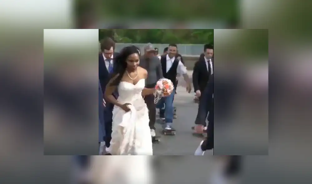 Facebook viral: Chica realiza boda extrema sobre ruedas, se tropieza y pasa vergüenza [VIDEO] 