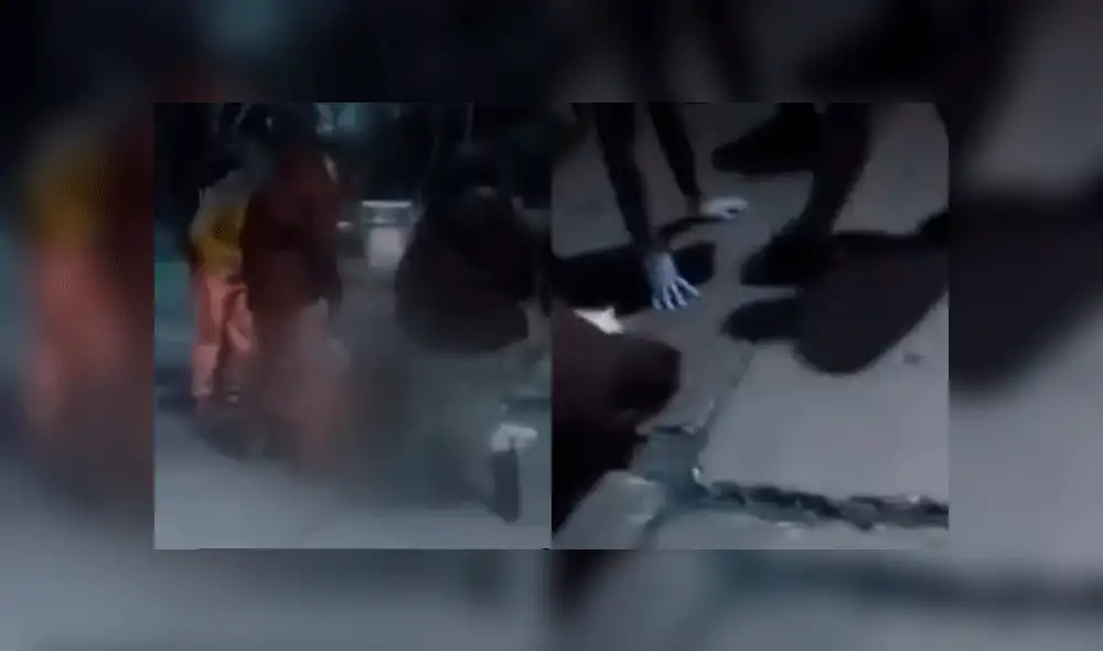 Los sujetos compartieron el video de su agresión en redes sociales. Foto: captura 24 Horas. Los sujetos compartieron el video de su agresión en redes sociales. Foto: captura 24 Horas.