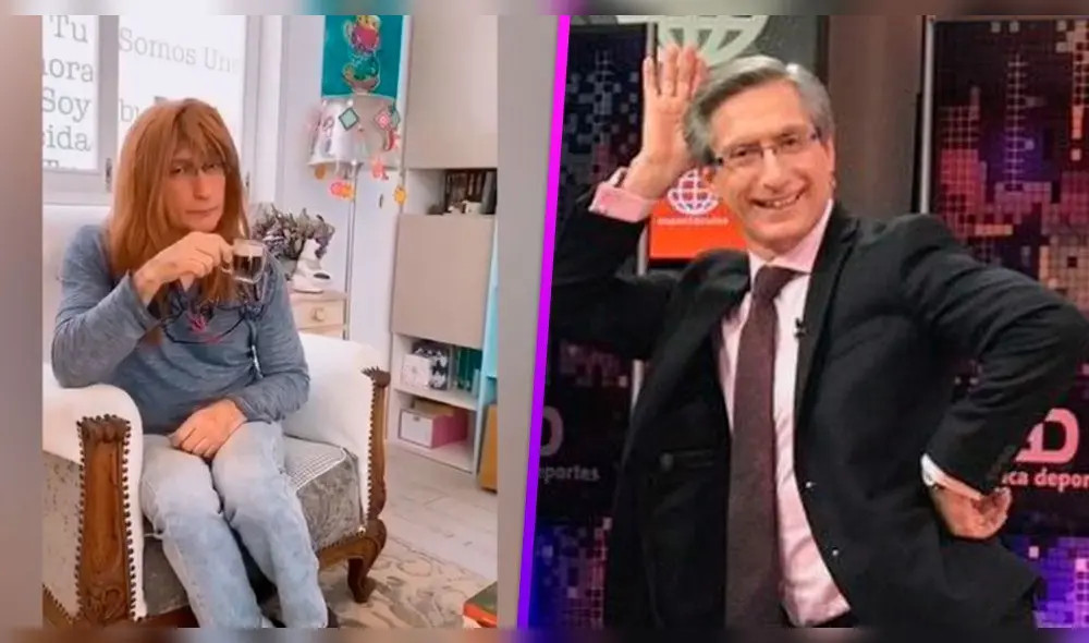 ¿Quieres ver a Federico Salazar encarnando a una mujer? El periodista la hace de "amiga" de su esposa