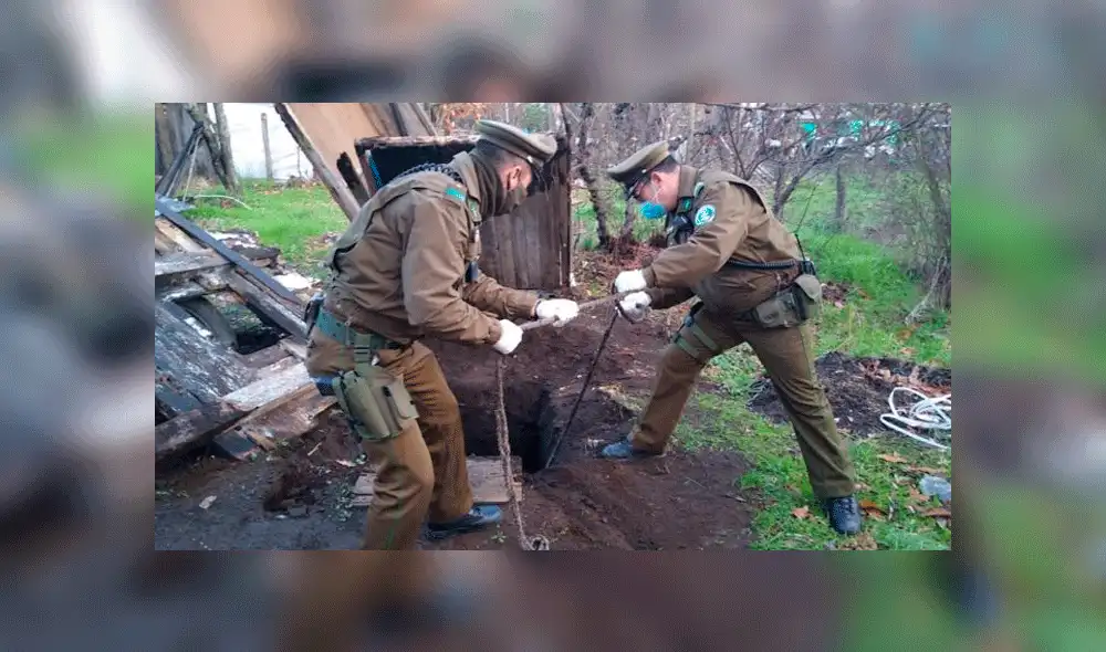 El sujeto se ocultó tras ser denunciado por su madre. Foto: Carabineros. El sujeto se ocultó tras ser denunciado por su madre. Foto: Carabineros.