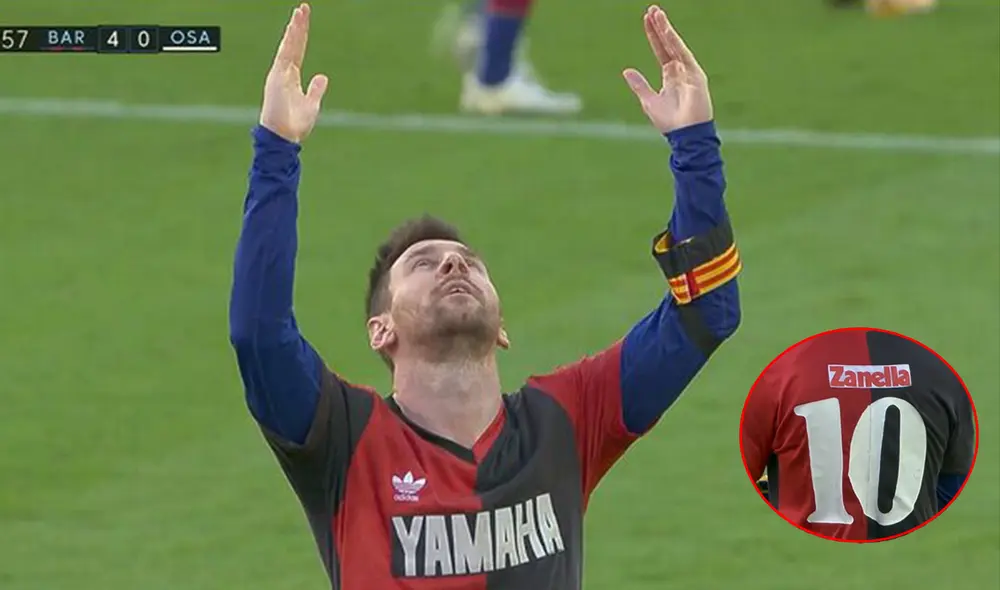 Lionel Messi le rindió un especial tributo a Diego Armando Maradona. Foto: captura de video/ESPN