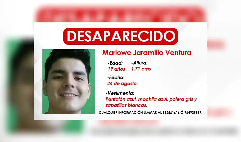 Cualquier información comunicarse con sus familiares a los teléfonos: 962561616 y 964939887. Cualquier información comunicarse con sus familiares a los teléfonos: 962561616 y 964939887.