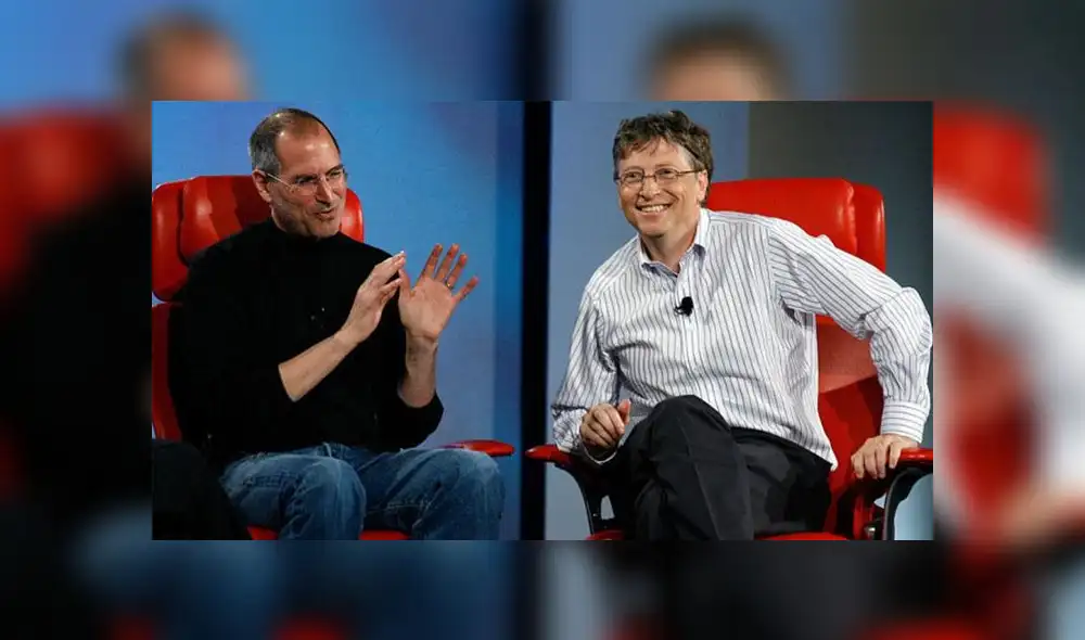 Steve Jobs y Bill Gates, cada uno creó dos marcas fundamentales de la tecnología: Apple y Microsoft. Foto: Difusión Steve Jobs y Bill Gates, cada uno creó dos marcas fundamentales de la tecnología: Apple y Microsoft. Foto: Difusión