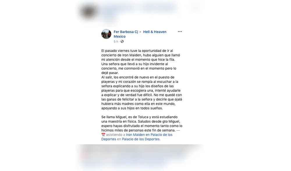 Desliza para conocer más detalle de la conmovedora historia que se hizo viral en Facebook. Desliza para conocer más detalle de la conmovedora historia que se hizo viral en Facebook.