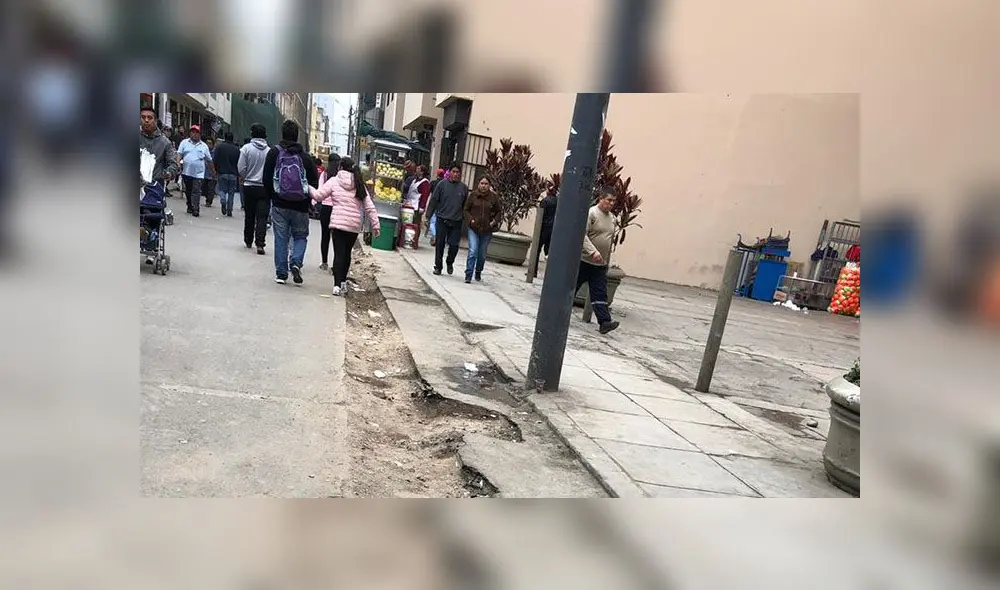 Calles en mal estado. Calles en mal estado.