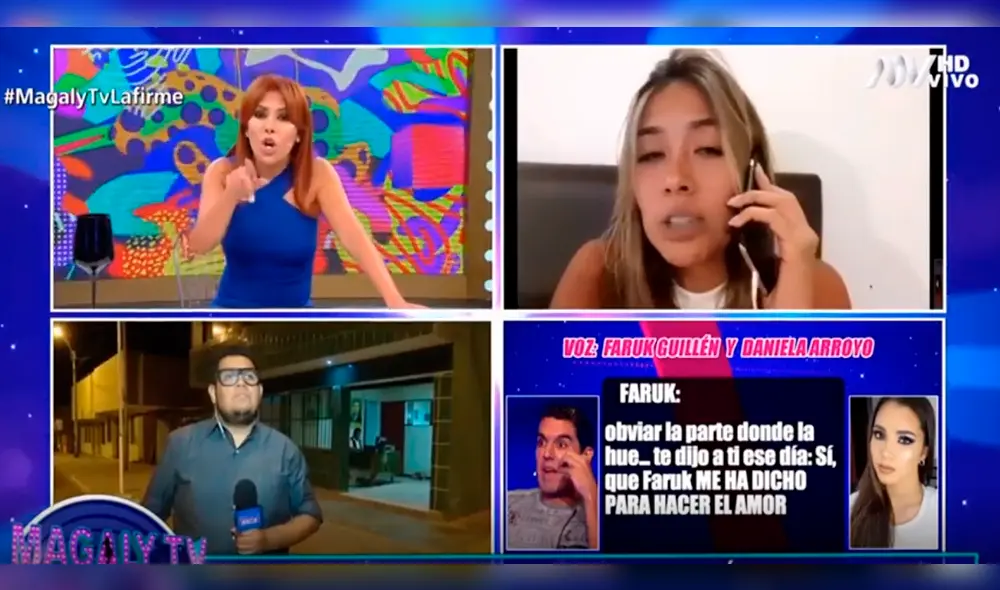 Faruk Guillén sí tuvo intimidad con Claudia Meza, según Daniela Arroyo [VIDEO]