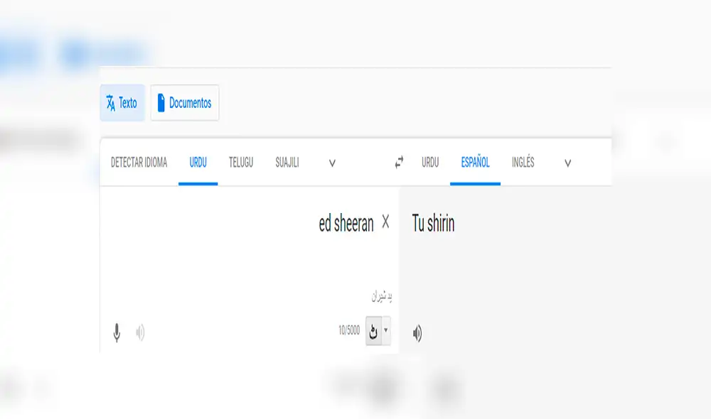 Google Translate: Fan escribe 'Ed Sheeran' en traductor y obtiene inquietante resultado [FOTOS]