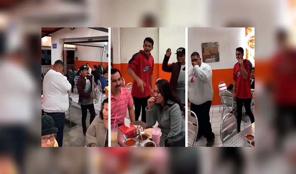 En YouTube, unos jóvenes ingresaron a un restaurante y realizan freestyle usando de ejemplo a los clientes.