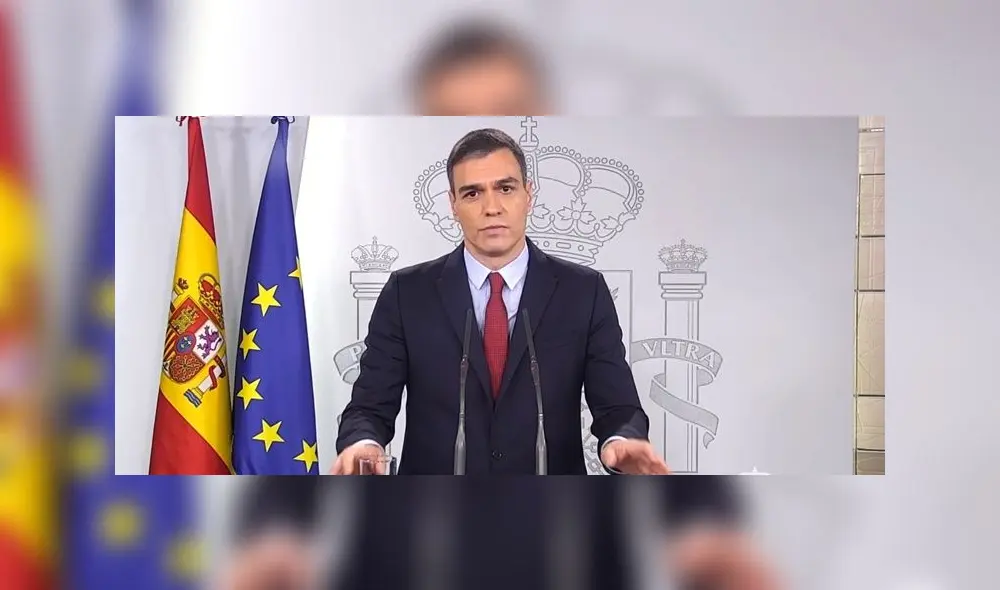 Presidente de España anunció la extensión del estado de alarma hasta el el próximo 26 de abril. Foto: Internet.