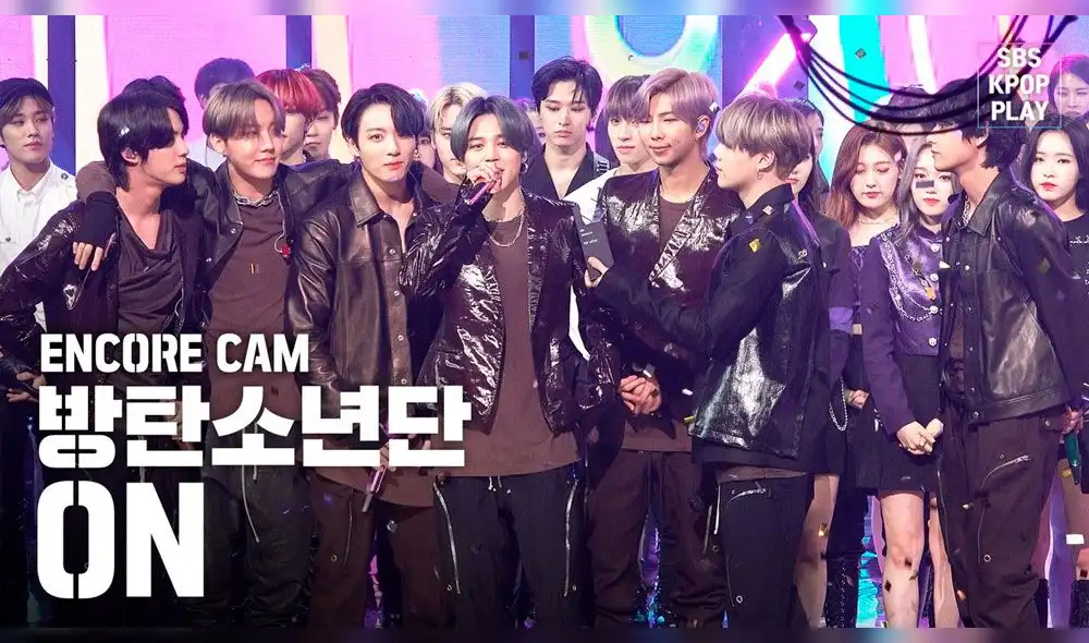 BTS: "ON" y "Black Swan" ocuparon el primer y tercer lugar en el SBS Inkigayo.