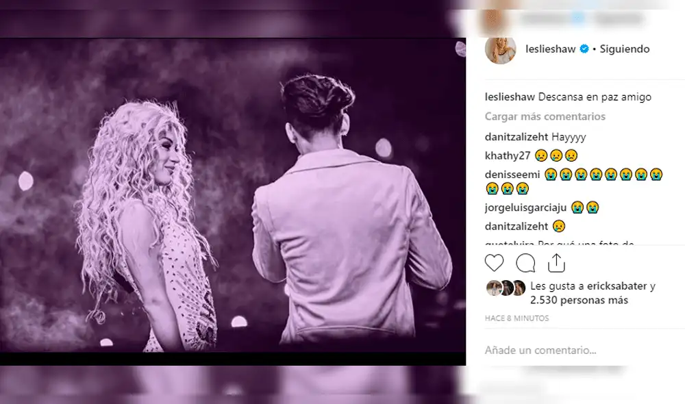 Leslie Shaw le dedicó sentidas palabras a Legarda tras su fallecimiento 