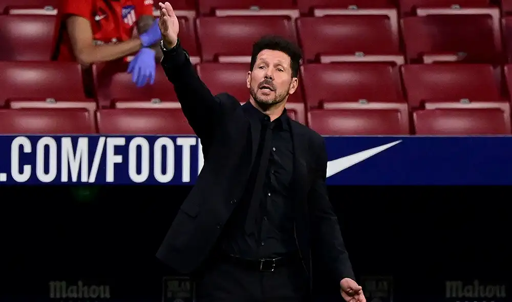 El entrenador argentino Diego Simeone dio positivo en COVID-19. Foto: AFP