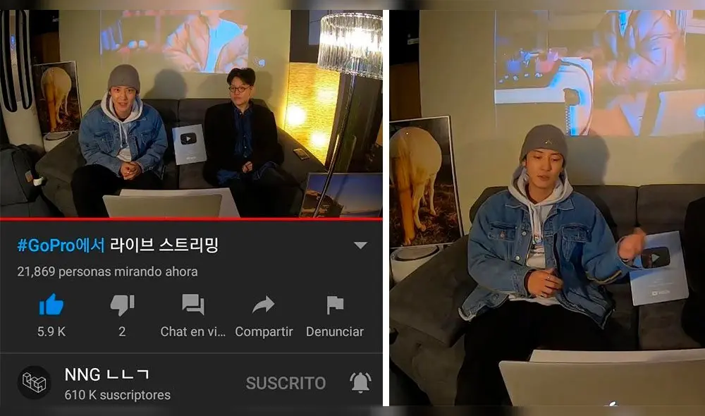 Chanyeol junto al productor MQ, con quien trabaja en su canal NNG. Chanyeol junto al productor MQ, con quien trabaja en su canal NNG.