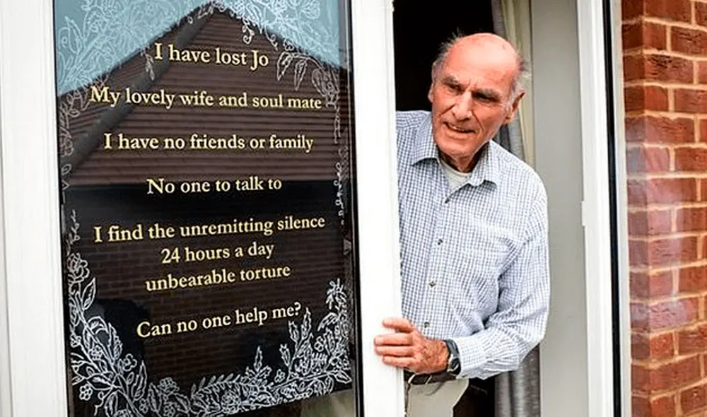 Tras enviudar, Tony Williams buscó la forma de llenar ese vacío que dejó su esposa y lo consiguió al recibir miles de mensajes cariñosos. Foto: Unilad.