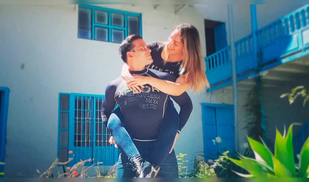 Karla Tarazona se retira del set ante la presencia de Christian Domínguez