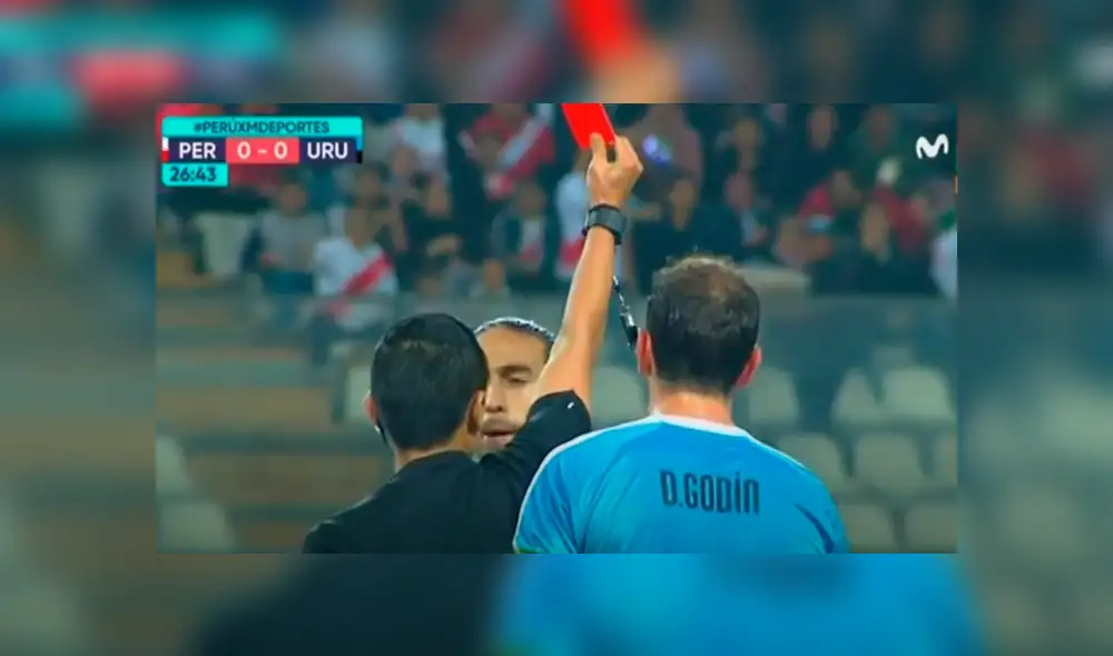 El uruguayo dejó con 10 a su equipo en duelo por Fecha FIFA. Créditos: Captura de tv El uruguayo dejó con 10 a su equipo en duelo por Fecha FIFA. Créditos: Captura de tv