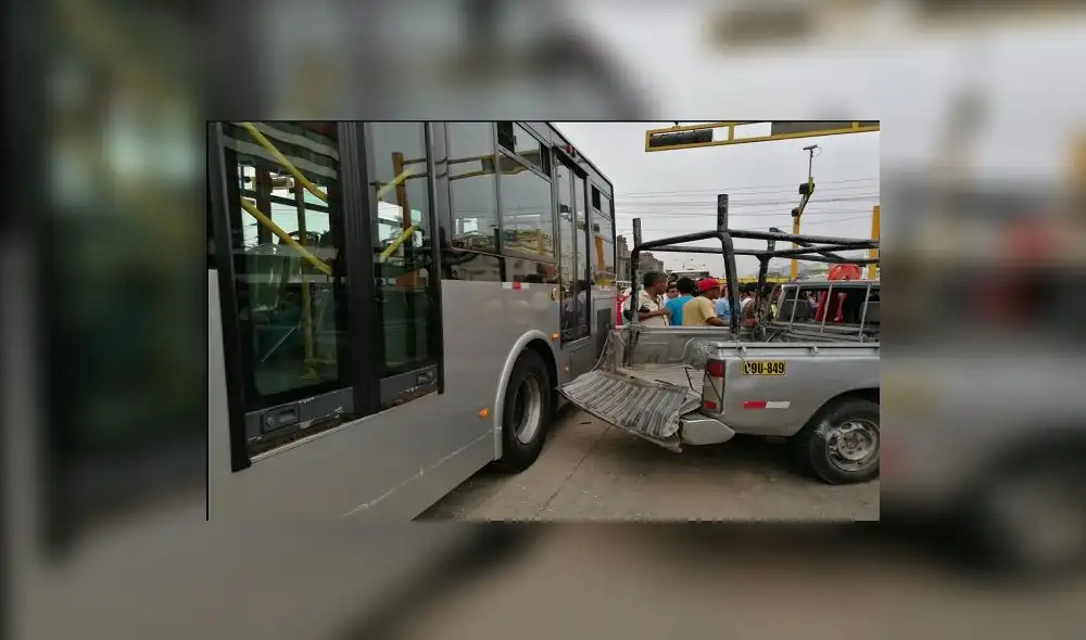 Metropolitano: accidente entre bus del corredor y camioneta dejó un ...