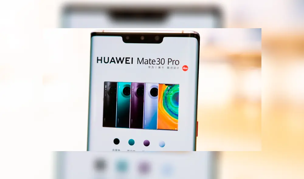 Huawei Mate 30 Pro es uno de los teléfonos de la marca china que no tiene sistema operativo Android. Foto: Huawei.