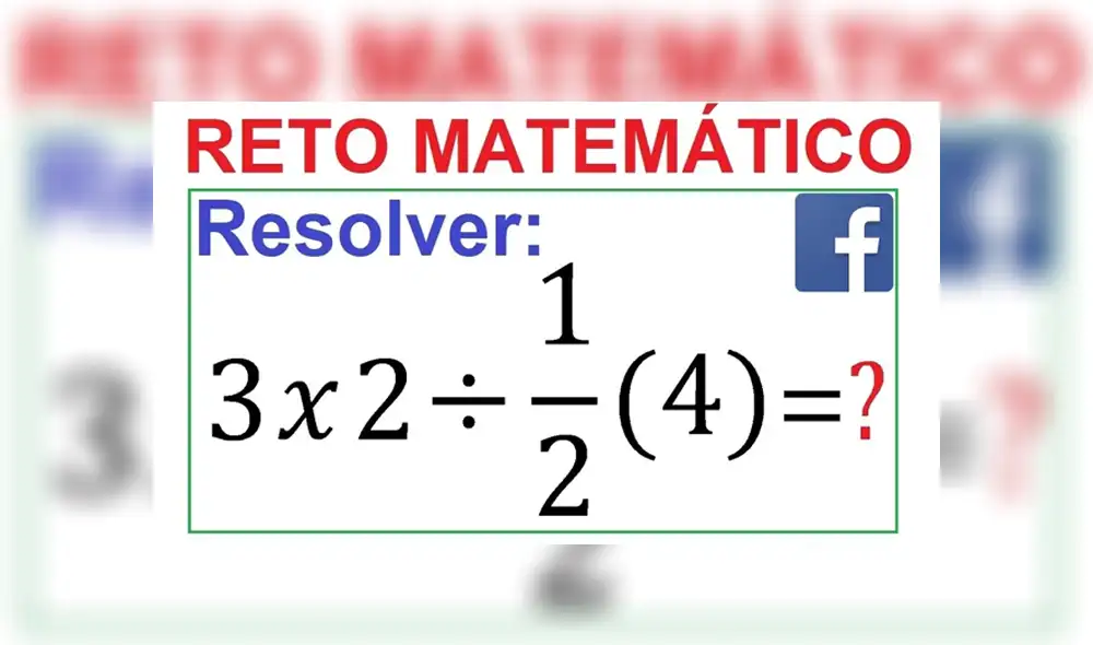Desliza para ver cómo se resuelve este reto matemático de Facebook. Foto: Captura. Desliza para ver cómo se resuelve este reto matemático de Facebook. Foto: Captura.