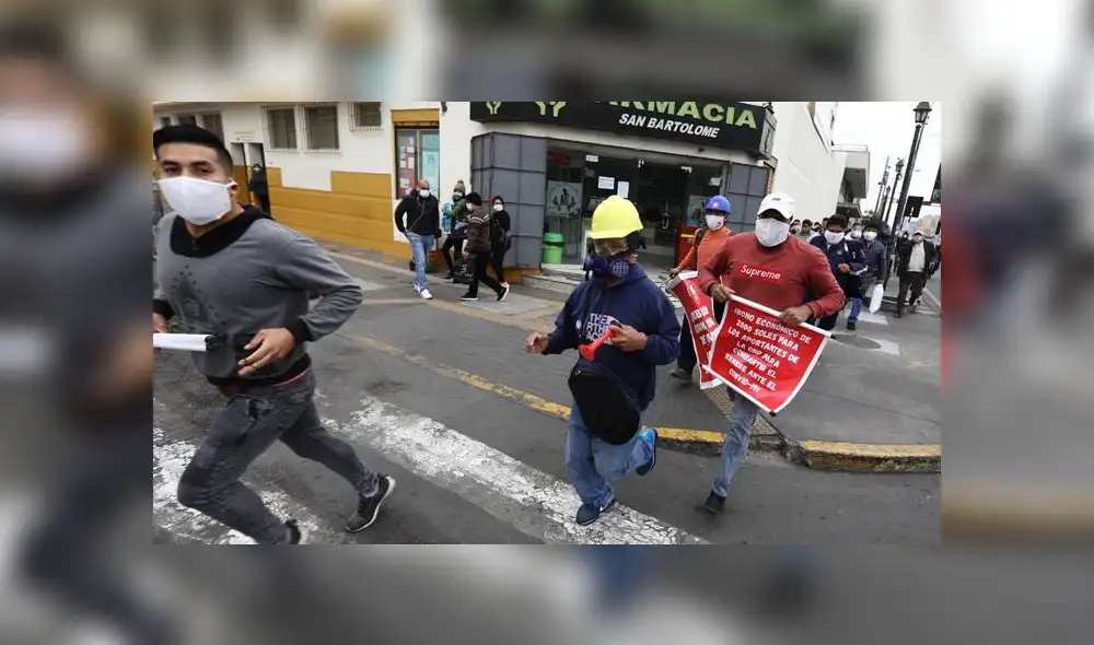 Manifestación de construcción civil CGTP. Créditos: Jorge Cerdán / La República Manifestación de construcción civil CGTP. Créditos: Jorge Cerdán / La República