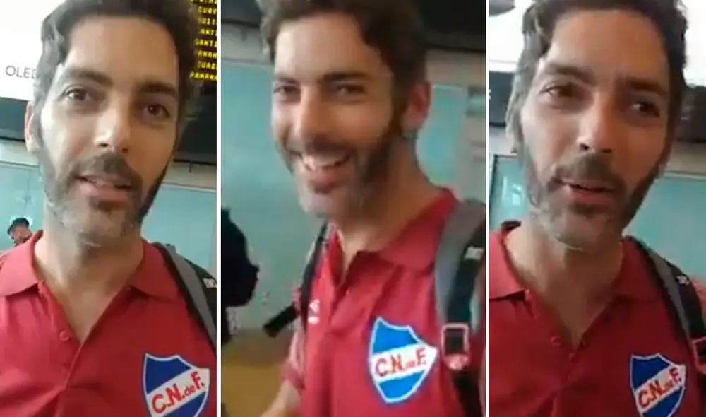 Hincha de Universitario realizó una curiosa petición a un fanático de Nacional. Foto: Captura Hincha de Universitario realizó una curiosa petición a un fanático de Nacional. Foto: Captura