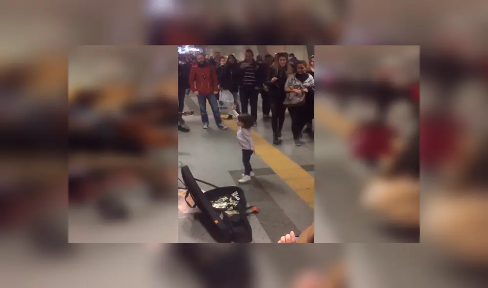 En Facebook, unos músicos interpretaron una canción sinfónica y una pequeña se emocionó con su espectáculo.