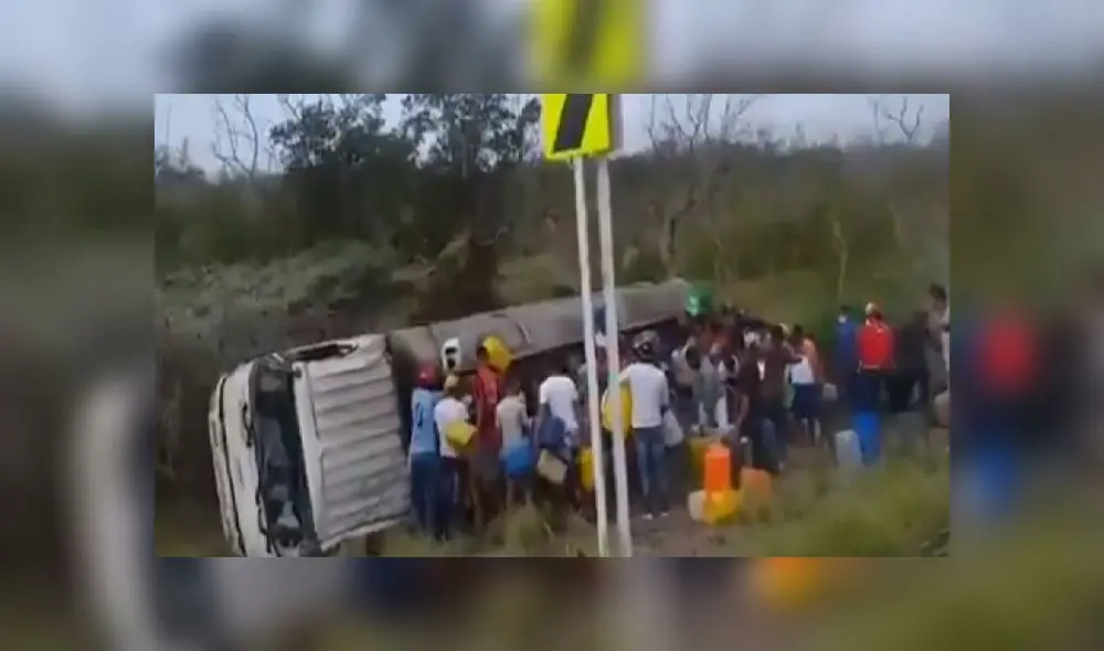 En la carretera entre las ciudades colombianas de Barranquilla y Santa Marta se dio el suceso. Foto: captura
