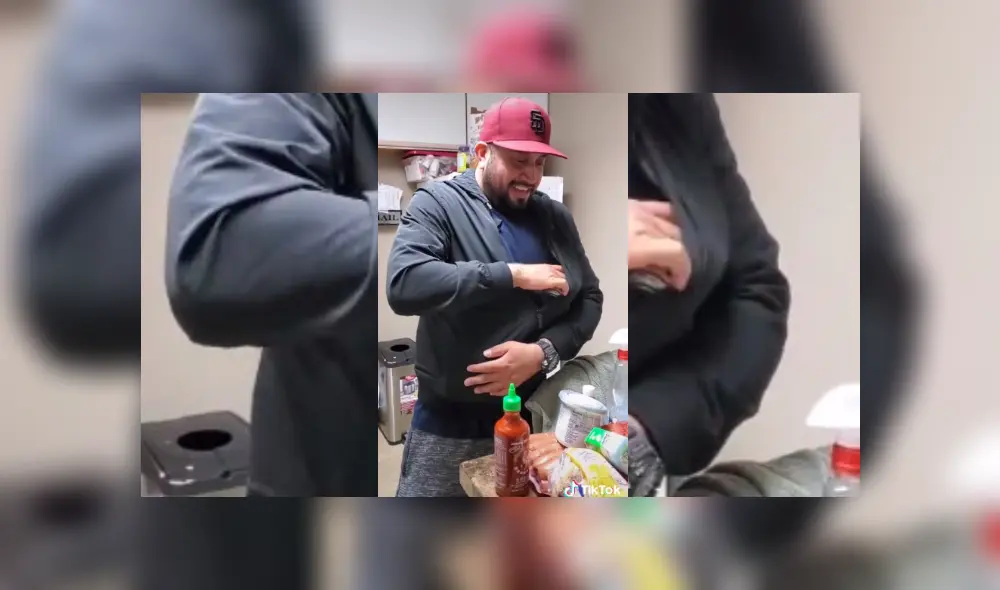 Video es viral en TikTok. “La gente pensó que estaba robando”, le dijo el hombre a su esposa mientras sacaba varios productos metidos en su chompa. Video es viral en TikTok. “La gente pensó que estaba robando”, le dijo el hombre a su esposa mientras sacaba varios productos metidos en su chompa.