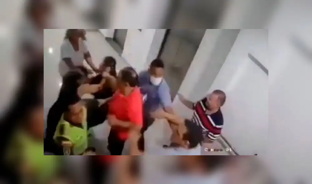 Las agresiones se situaron a las afueras del departamento. Foto: captura de pantalla. Las agresiones se situaron a las afueras del departamento. Foto: captura de pantalla.