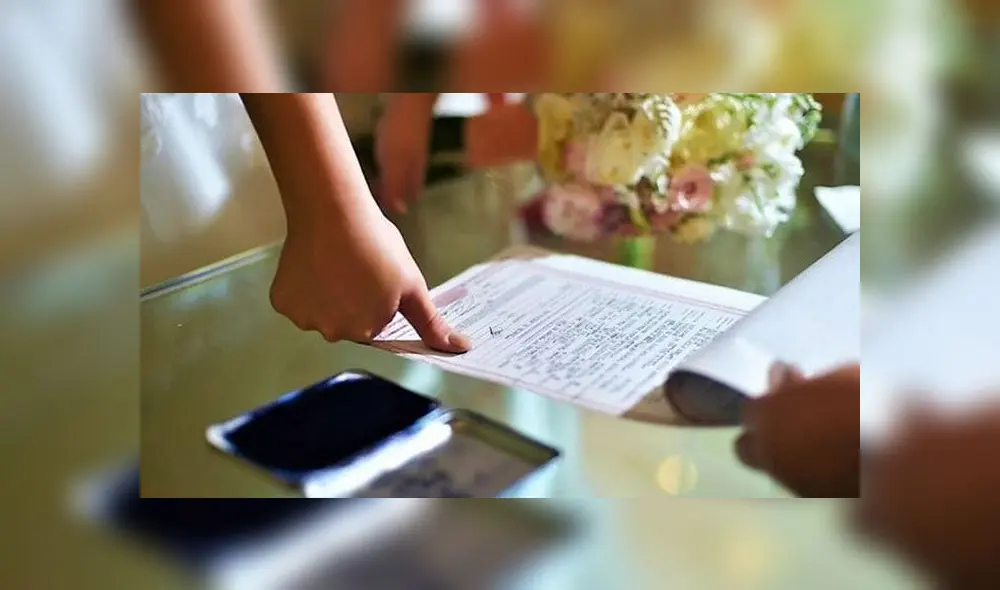 El matrimonio civil se celebra ante un juez conforme a la ley civil. Foto: difusión