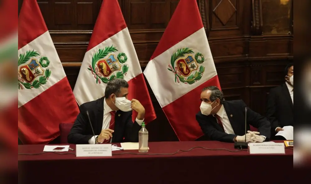 Conferencia de prensa de la bancada Accion Popular en las instalaciones del Congreso de la Republica/ Fotos: John Reyes