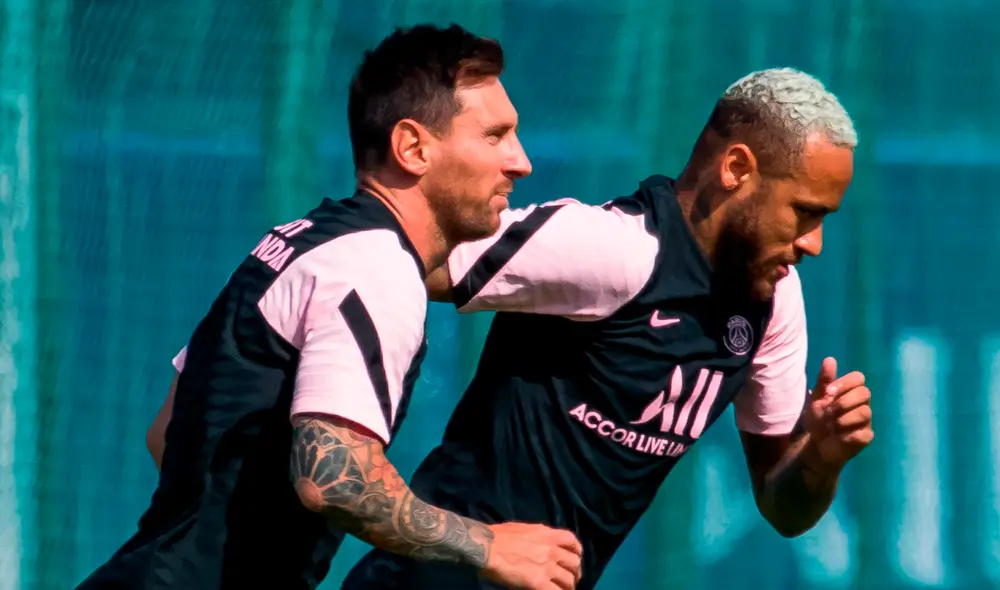 Lionel Messi y Neymar vienen entrenando en las instalaciones del Parque de los Príncipes. Foto: EFE