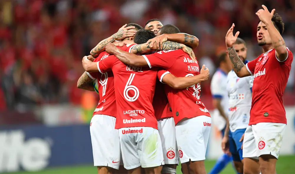 Paolo Guerrero marcó un doblete en el partido entre Internacional y Fortaleza por la jornada 34 del Brasileirao 2019. | Foto: @SCInternacional