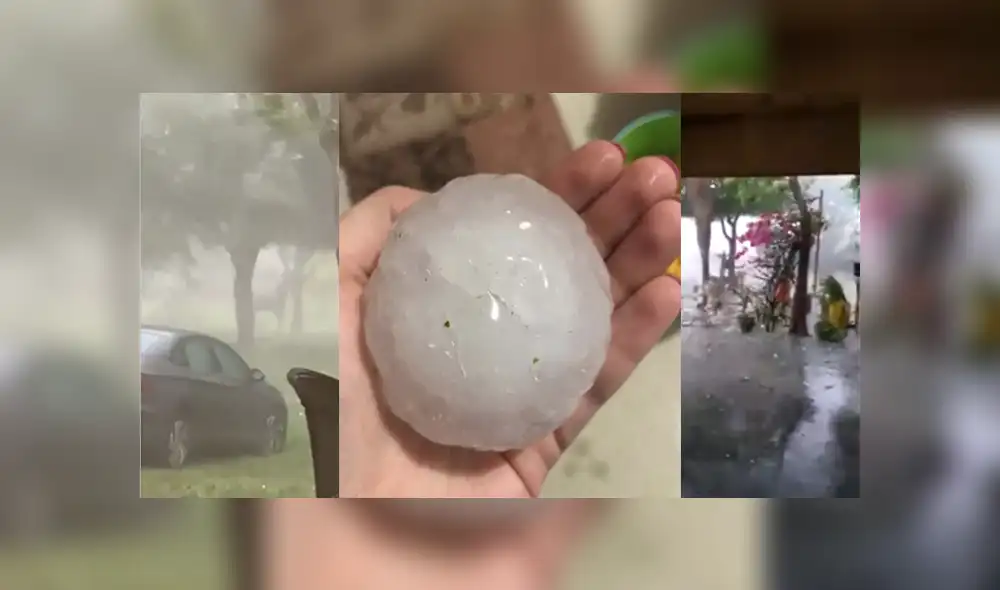 Granizo en municipio de Nuevo León.