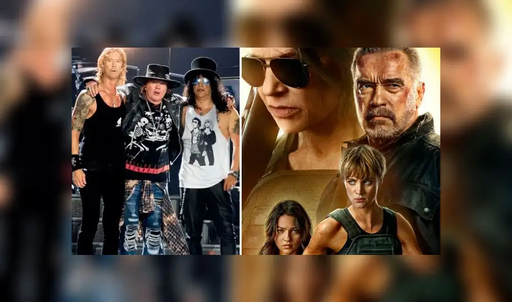 Terminator Dark Fate y Guns N Roses. Créditos: Composición