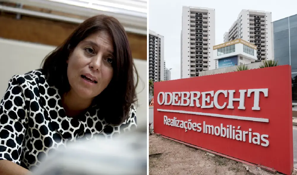 Delia Muñoz y Odebrecht Foto: composición Andina / AFP