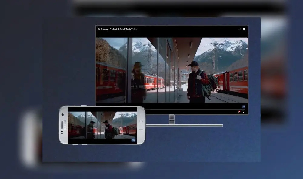 Debes asegurarte que el dispositivo Android y el televisor están conectados a la misma red Wi-Fi.