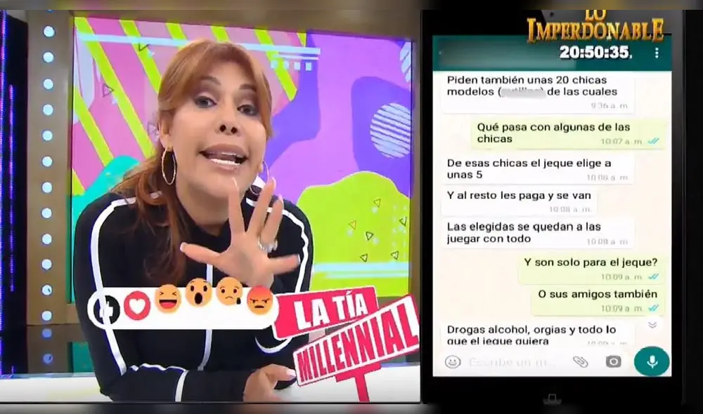 Magaly Medina expuso que jeques árabes piden modelos y prostitutas en España Magaly Medina expuso que jeques árabes piden modelos y prostitutas en España