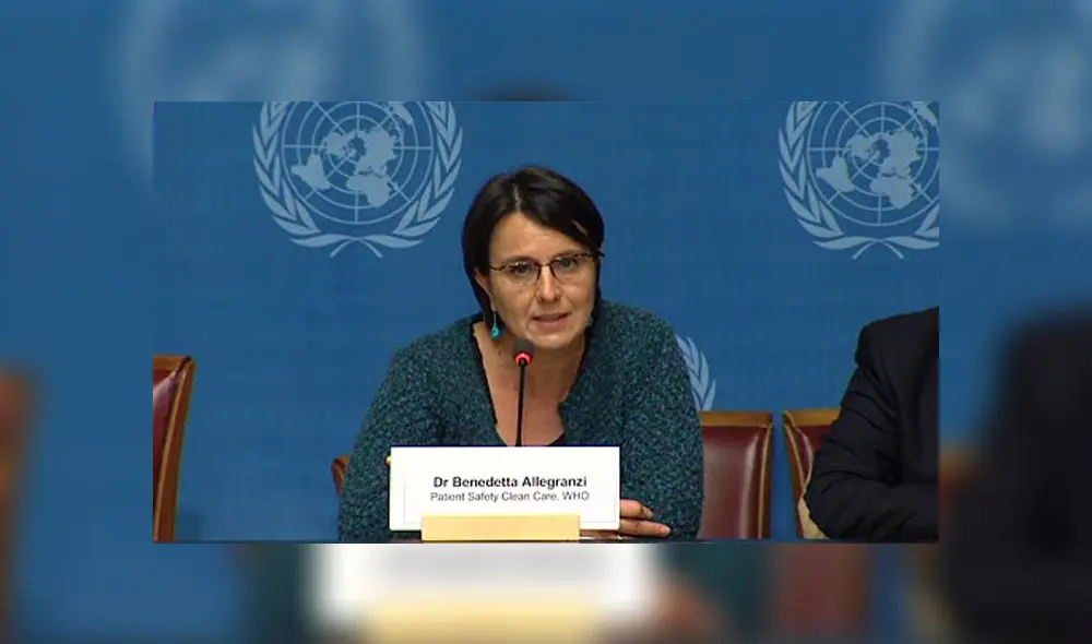 Benedetta Allegranzi, líder técnica de la OMS para la prevención y el control de infecciones. Foto: difusión