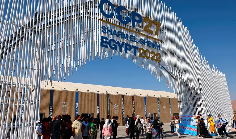 Más de 70 líderes mundiales han confirmado su asistencia a la cumbre del clima COP27 que se desarrolla en Egipto. Foto: AFP