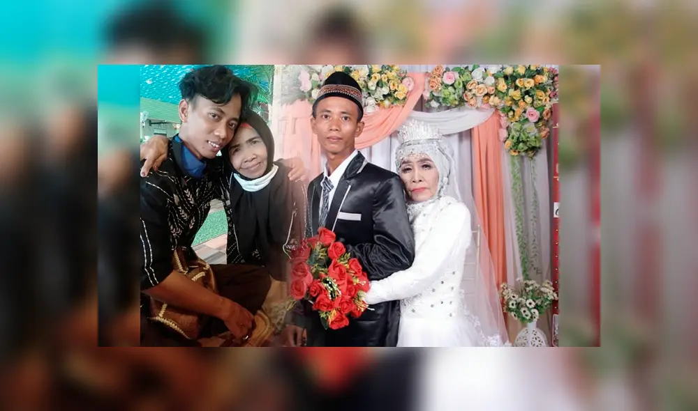 Mbah Gambreng de 65 años y Ardi Waras de 24 consumaron su amor en una íntima ceremonia. Foto: Facebook/Dyan Mbah Gambreng de 65 años y Ardi Waras de 24 consumaron su amor en una íntima ceremonia. Foto: Facebook/Dyan