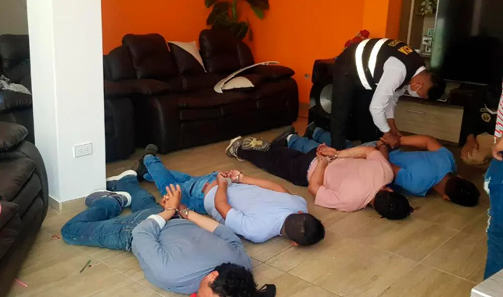 Delincuentes fueron capturados en Hunter. Foto: PNP