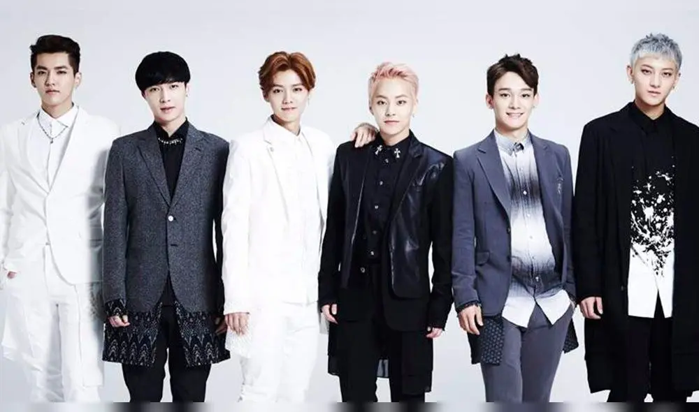 EXO-M: Kris, Lay, Luhan, Xiumin, Chen y Tao. (izquierda a derecha).