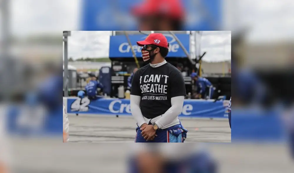 Bubba Wallace ha apoyado al movimiento Black Lives Matter. Foto: Google.