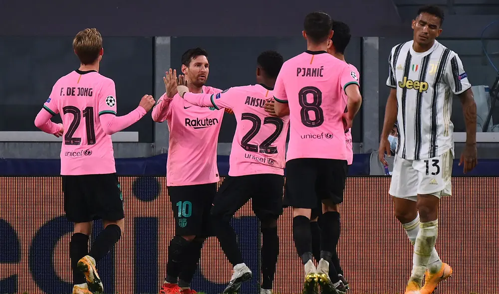 FC Barcelona venció 2-0 a la Juventus por la fecha 2 del grupo G de la Champions League. Foto: AFP