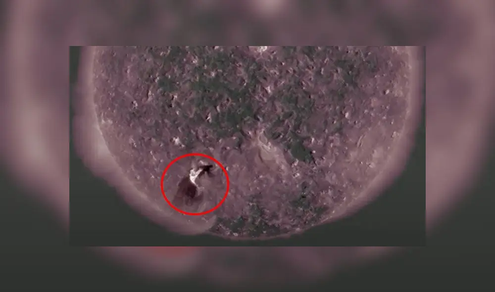 Erupción solar detectada el 16 de agosto. Fuente: NASA / helioviewer.org Erupción solar detectada el 16 de agosto. Fuente: NASA / helioviewer.org