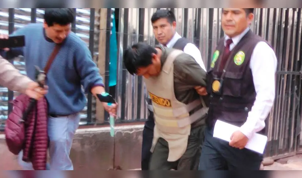 Marco Ccopa fue detenido en el distrito de Santiago. Marco Ccopa fue detenido en el distrito de Santiago.